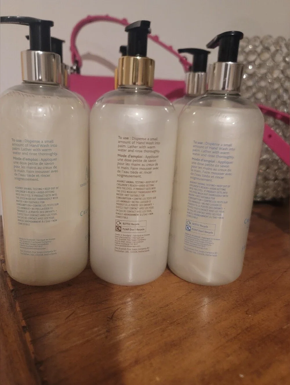 Scottish Fine Soaps Handsoap 3pc Bundle Cotton/Shea Butter/Almond. 1 Ea. 17.5oz